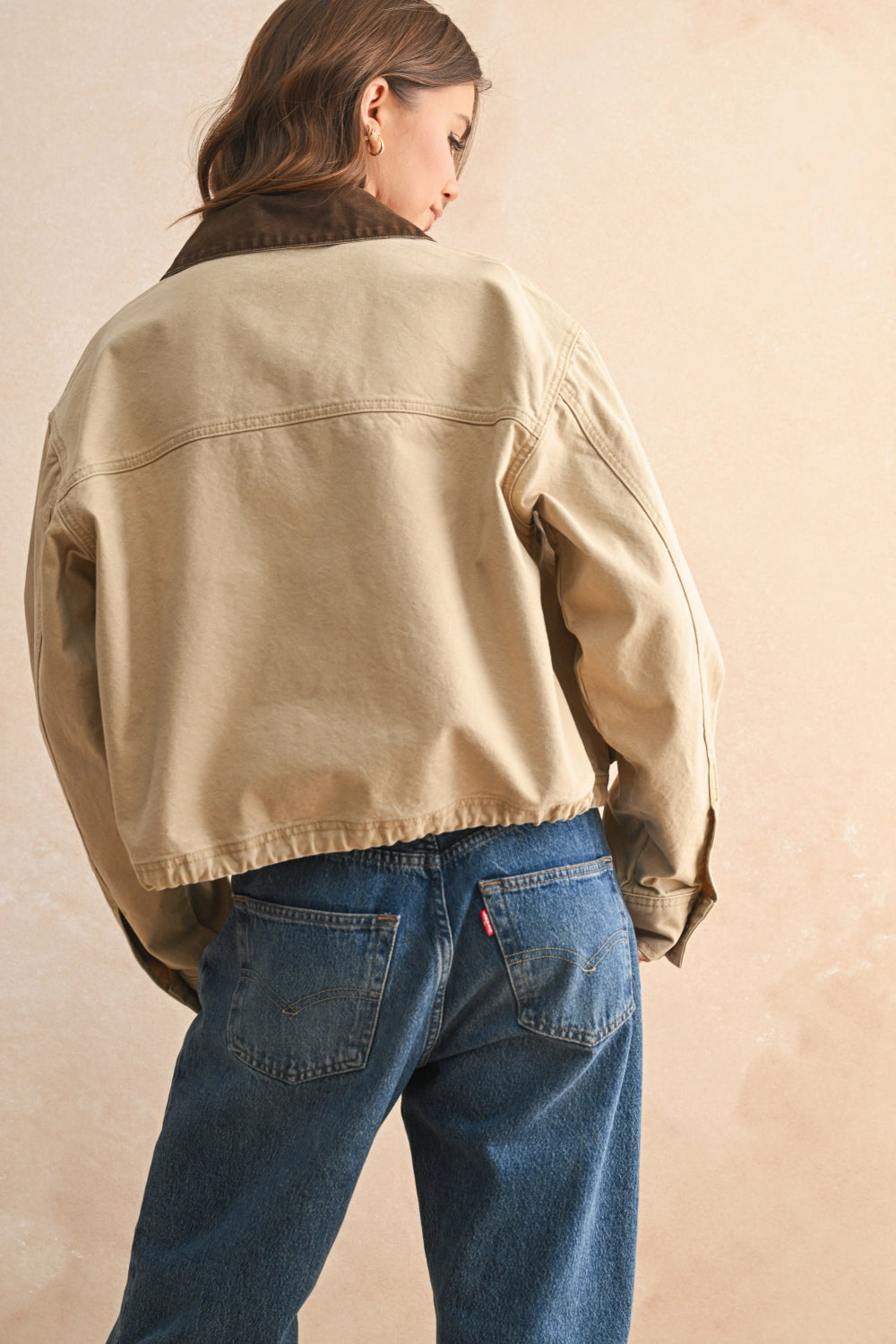 Dylan Contrast Collar Barn Jacket