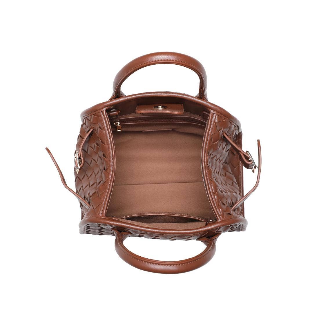 Kristie Woven Crossbody: Chocolate