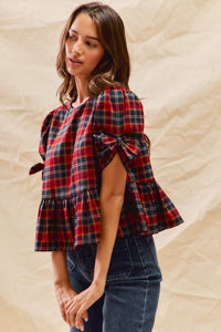 Cosette Plaid Top
