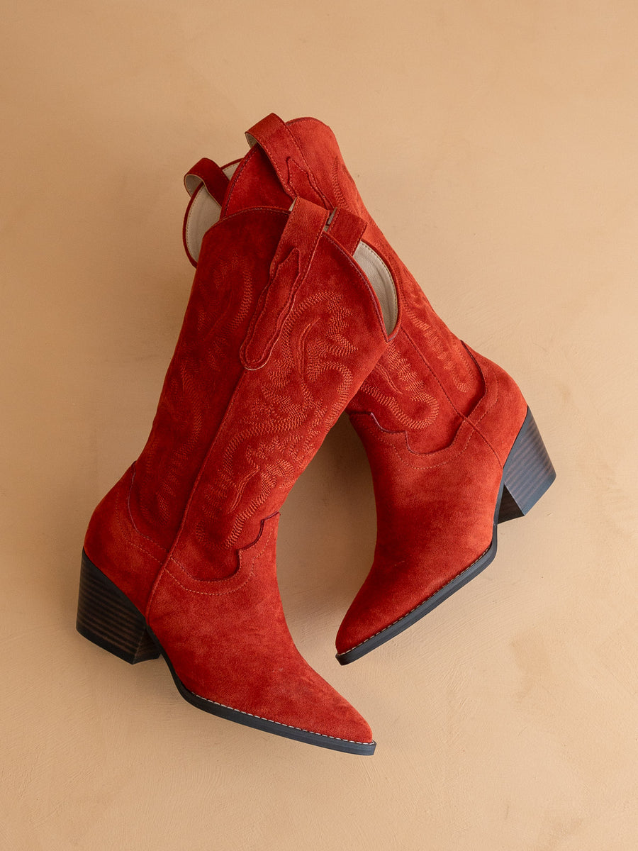 Amaya Red Classic Western Boots