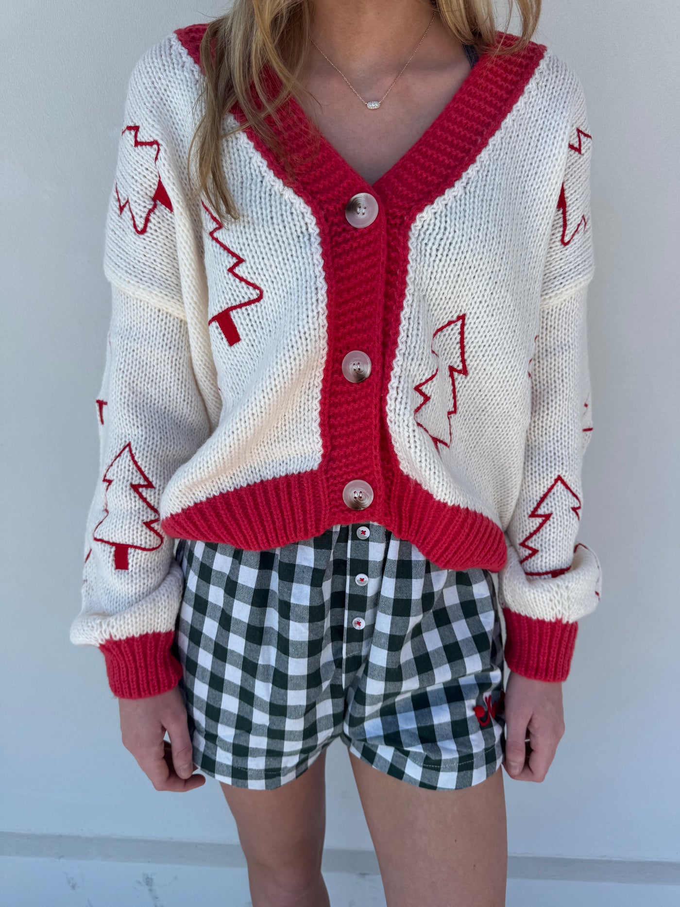 Tree Embroidered Sweater