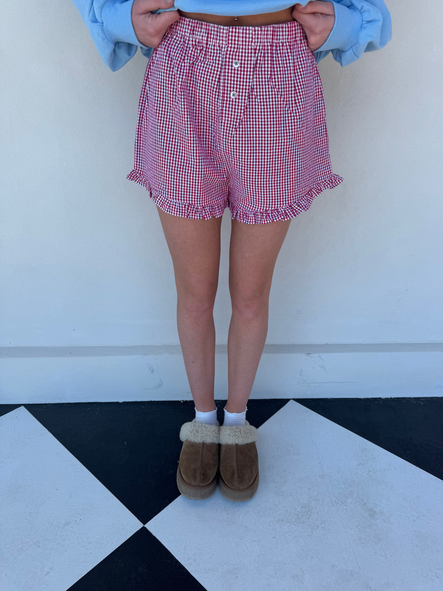 Cora "Cheers" Ruffled Shorts