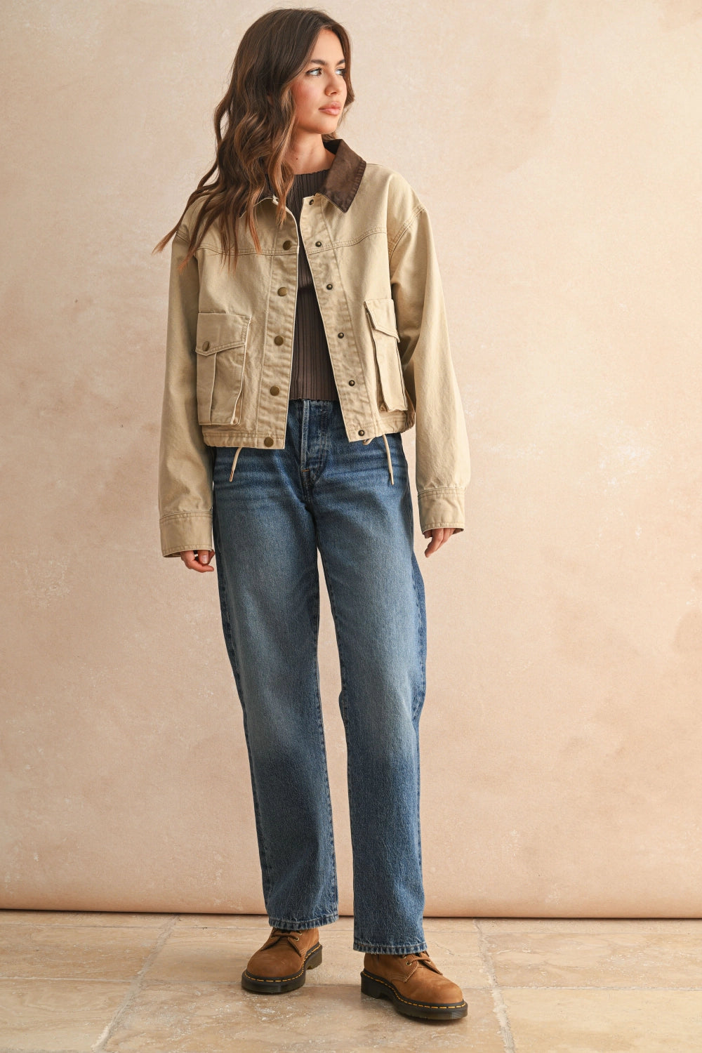 Dylan Contrast Collar Barn Jacket