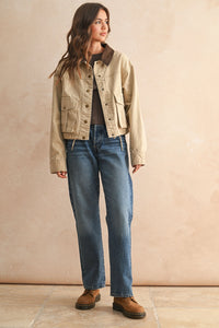 Dylan Contrast Collar Barn Jacket