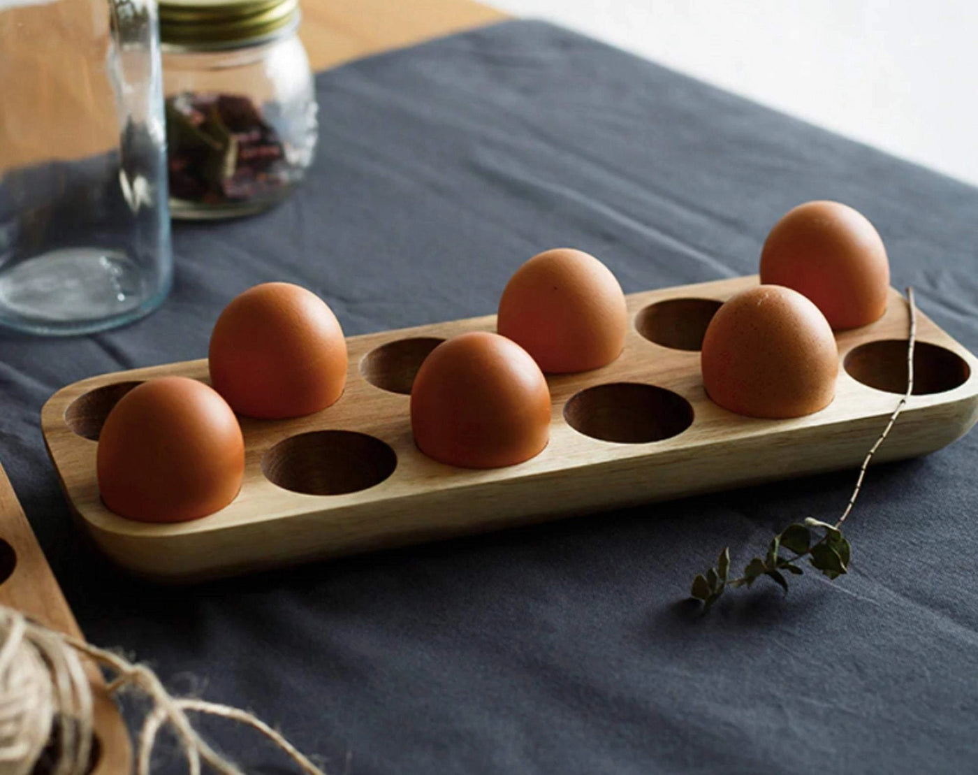 Wooden Egg 12 Hole Tray