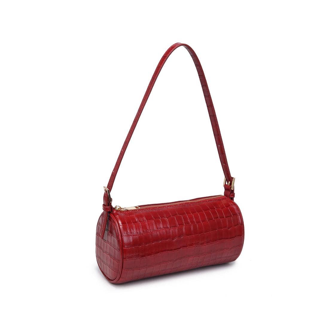 Rachel - Croco Shoulder Bag: Black – Revelry Harbor