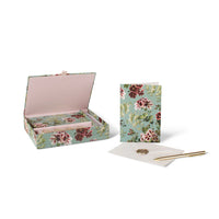 Floral Regal Geranium Stationery Set