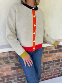 Mia Color Block Cardigan