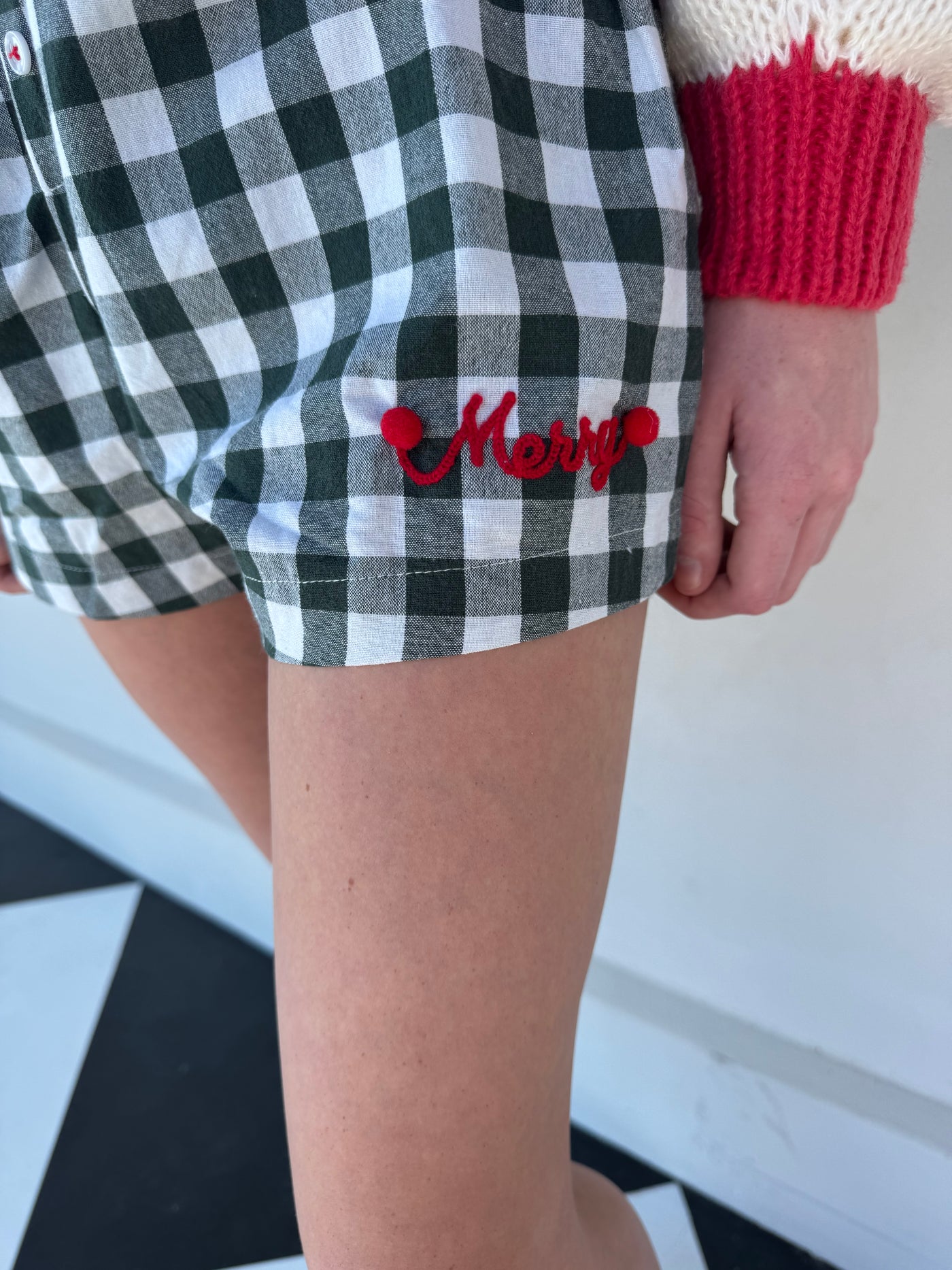 Merry Gingham Shorts