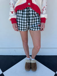 Merry Gingham Shorts