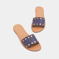 Bernadette Flat Sandals- Blue