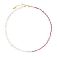 Pink And Fresh Waters Beaded Necklace
