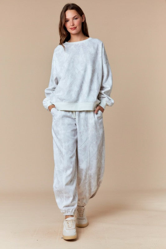 Quinn Camo Fleece Sweat Set