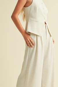 Harlee Tailored Vest And Wide Leg Set