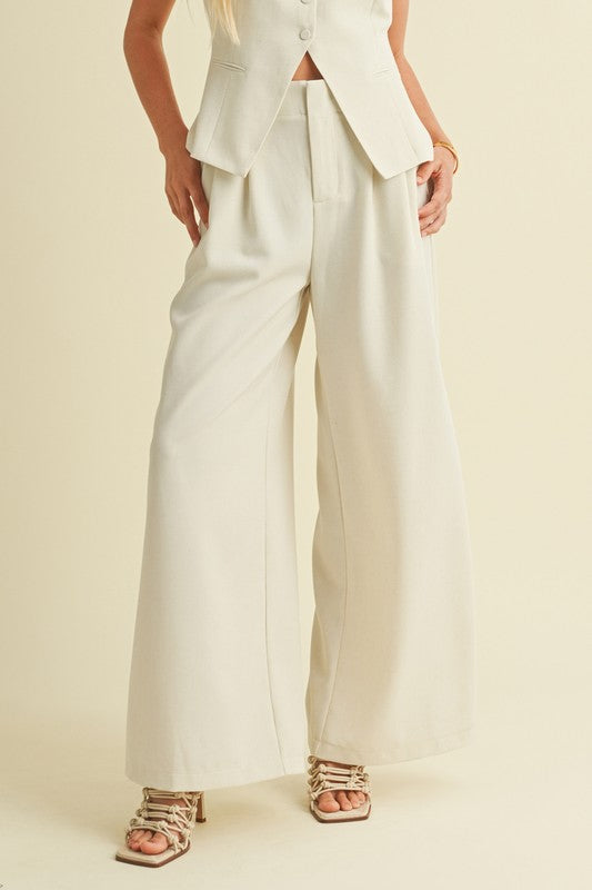 Harlee Tailored Vest And Wide Leg Set