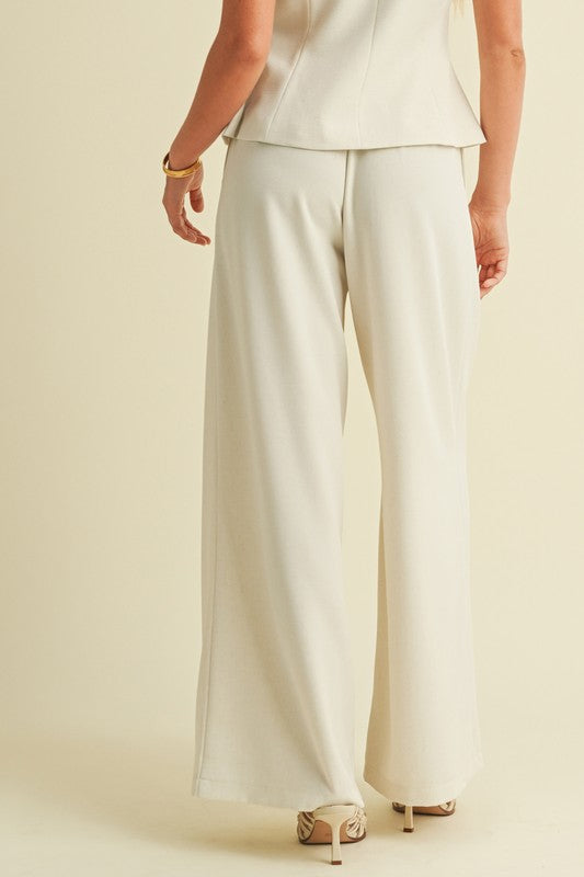 Harlee Tailored Vest And Wide Leg Set