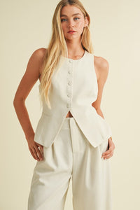 Harlee Tailored Vest And Wide Leg Set