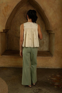 Alexa Floral Embroidered Flowy Top