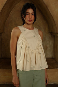 Alexa Floral Embroidered Flowy Top