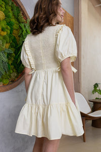 Michelle Puff Sleeve Mini Dress
