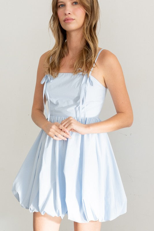 Paula Bow Balloon Mini Dress