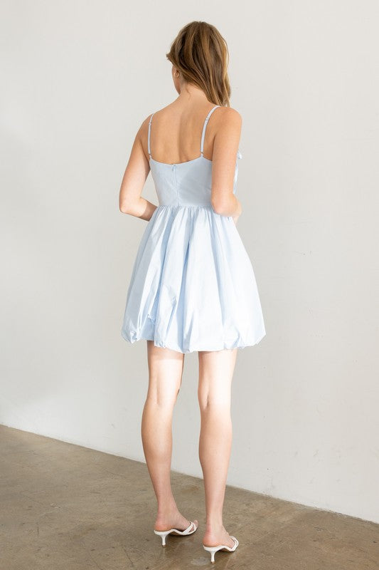 Paula Bow Balloon Mini Dress