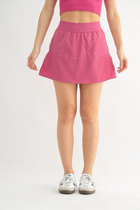 Pamela Sports Mini Skirt - Soft Magenta