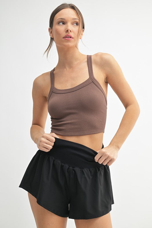 Marta Sports Crop Top - Rich Soil