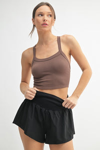 Marta Sports Crop Top - Rich Soil