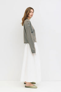 Elisa Cardigan - Blue/Brown