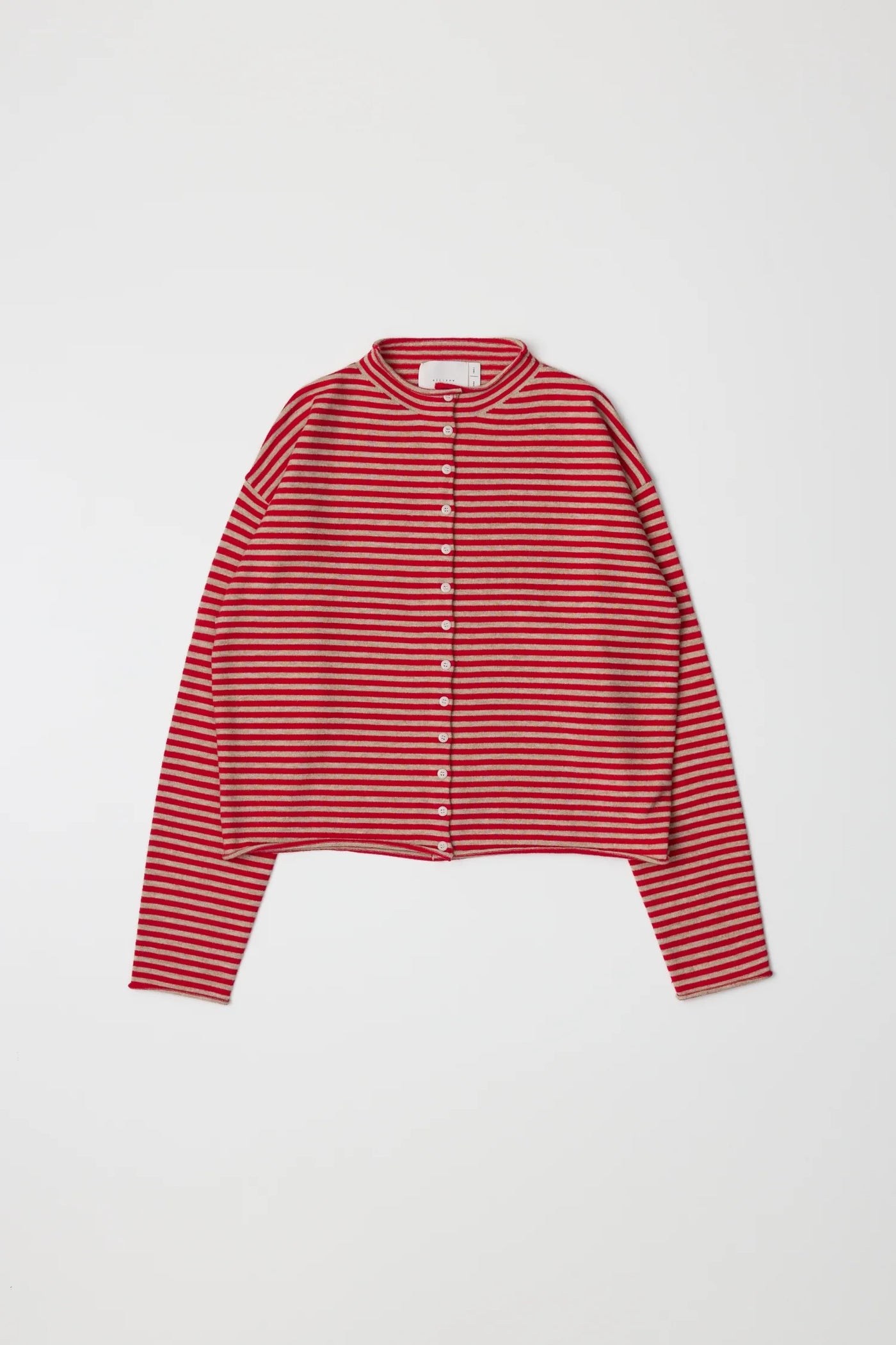 Elisa Cardigan - Red/Beige