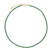 Emerald Beaded Gold Filled Necklace
