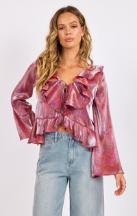 Serena Ruffle Top