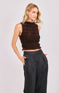 The Drama Smocked Top