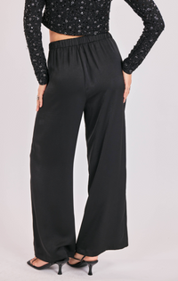 Romy Satin Pleated Pant