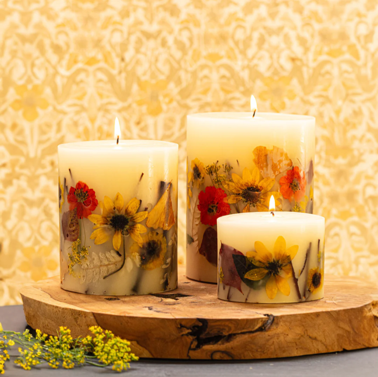 Honey Tobacco Petite Oval Botanical Candle