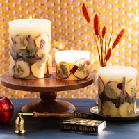 Spicy Apple Small Round Botanical Candle