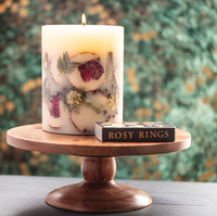 Spicy Apple Small Round Botanical Candle