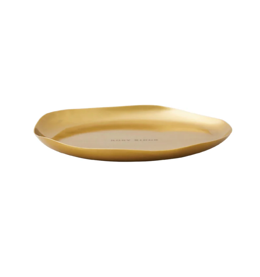 6" Gold Candle Plate for Small and Medium Round Botanical Candles