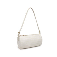 Rachel - Croco Shoulder Bag: Black