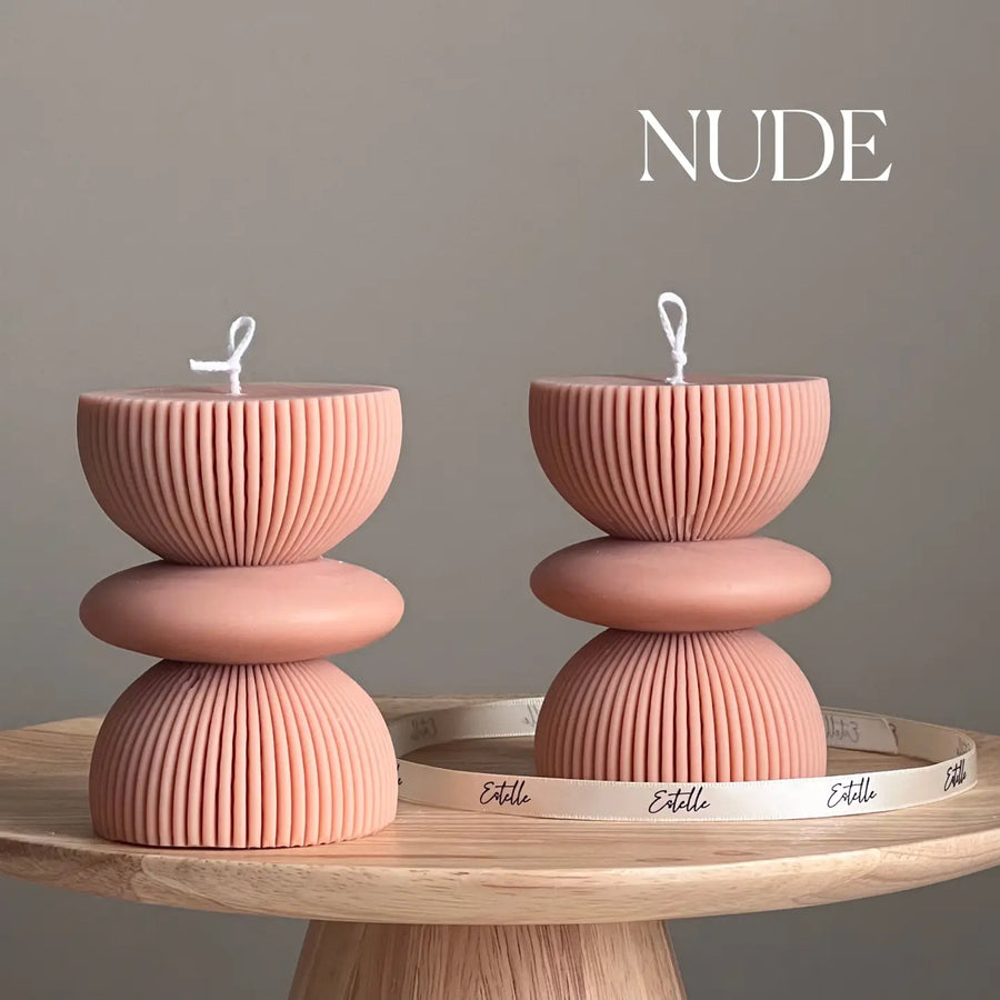 Geometric Pillar Decorative Candle