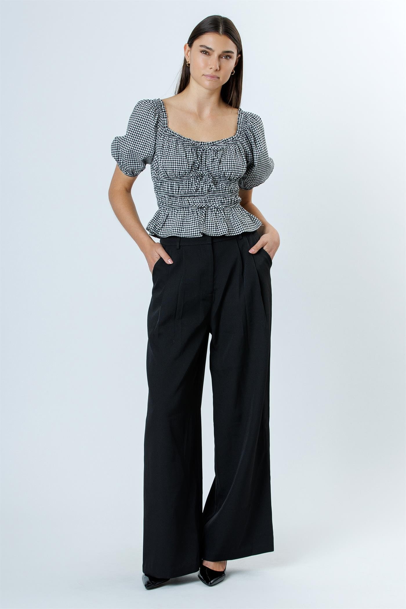 Stacy Gingham Top
