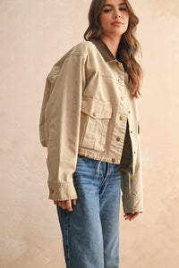 Dylan Contrast Collar Barn Jacket