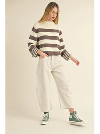 Julia Barrel Jeans - Ecru