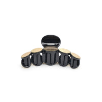 Metallic Disc Plated Hair Claw: Tortoise Gold