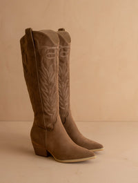 Samara Embroidered Western Tall Boots