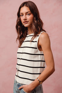 Willow Button Sweater Sleeveless Top