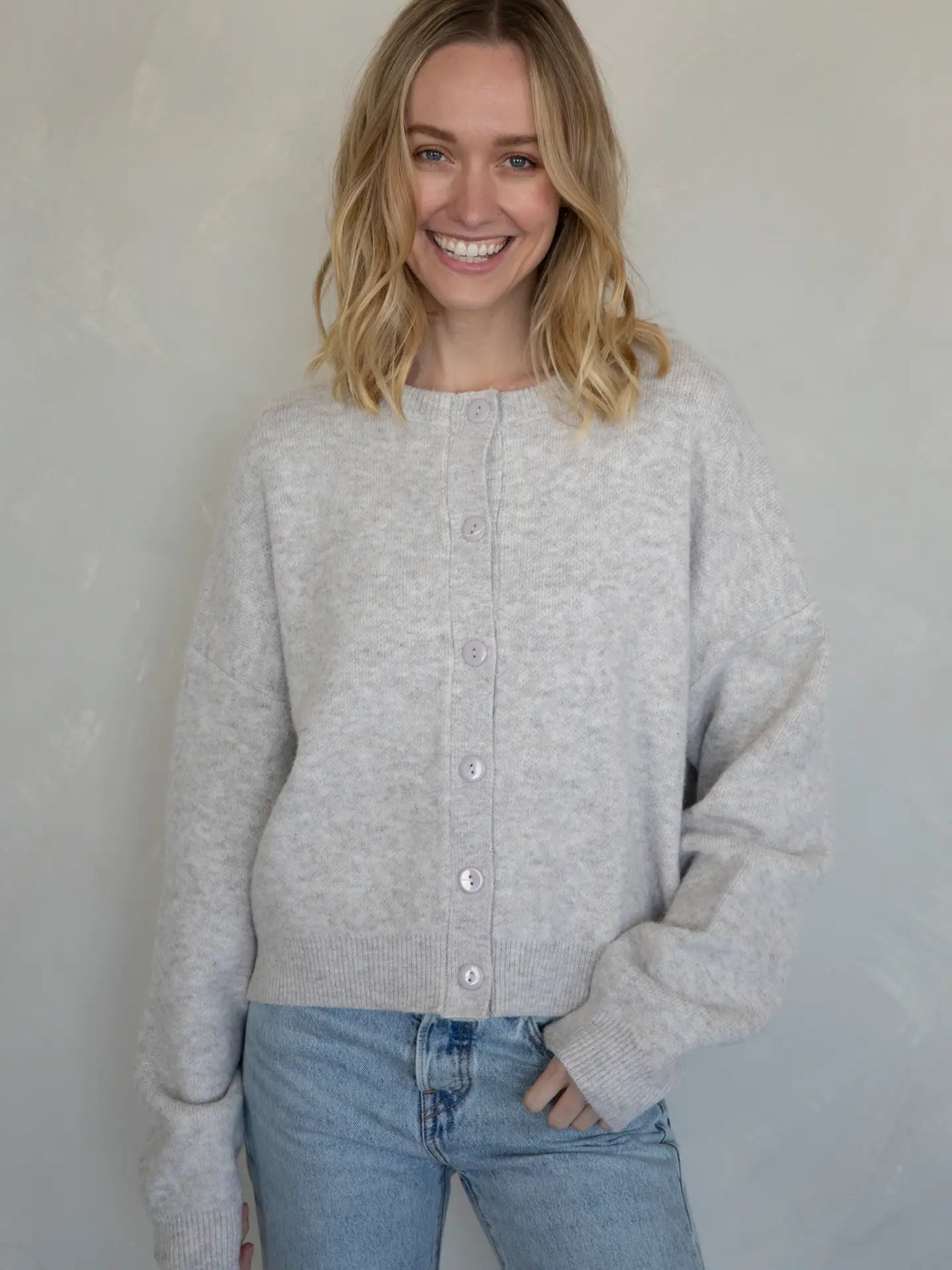 Alyssa Cardigan - Heather Oat