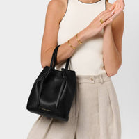 Celina Bucket Bag- Black