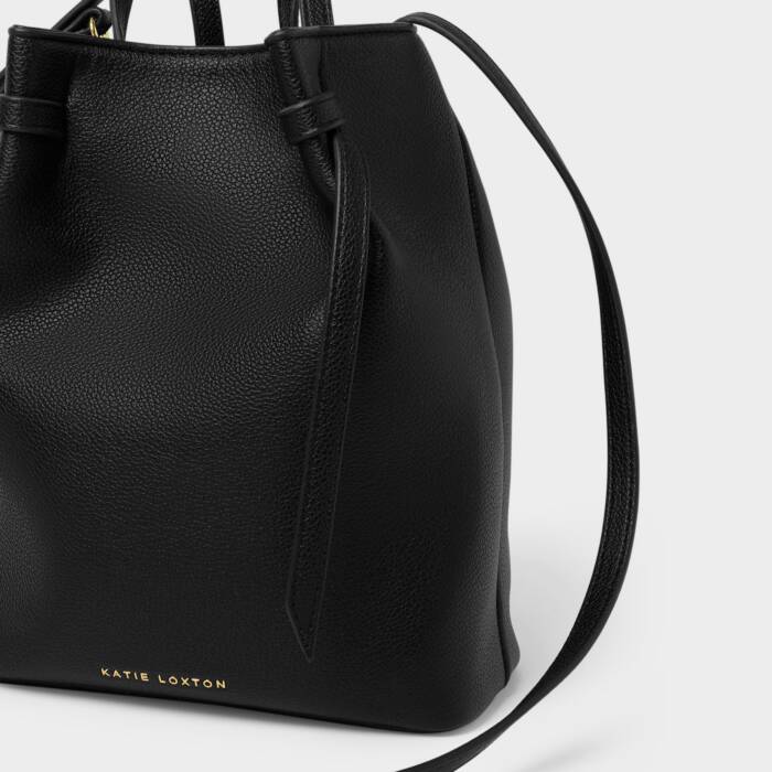 Celina Bucket Bag- Black